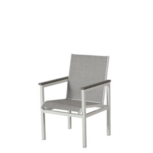 Juno Sling Dining Chair, RIWH Frame, WGCH Arm, E83 Fabric